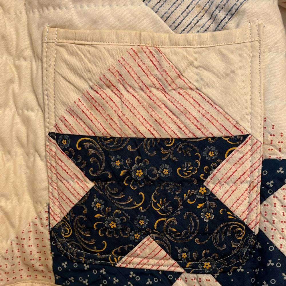 Psychic Outlaw Depression Era Lantern Quilt Patchwork Coat - Picture 7 of 16